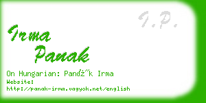 irma panak business card